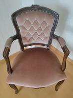 Barokke fauteuil gestoffeerde stoel antiek vintage, Ophalen, Gebruikt, Hout