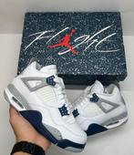 Jordan 4 Retro Midnight Navy – Maat 35.5, Blauw, Nieuw, Ophalen of Verzenden, Sneakers of Gympen