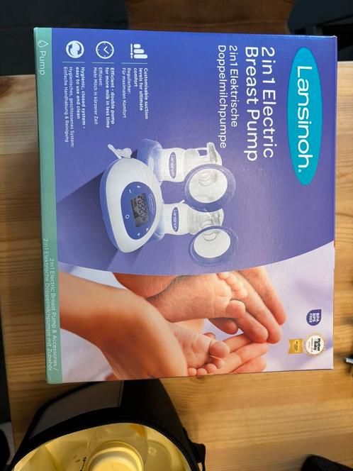 Kolf set duo Lansinoh, zgan met heel veel toebehoren, Kinderen en Baby's, Babyvoeding en Toebehoren, Zo goed als nieuw, Borstkolf