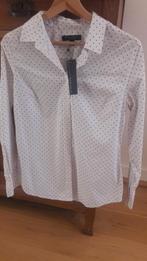 Blouse wit met zwarte stipjes, Kleding | Dames, Ophalen of Verzenden, Nieuw, Maat 36 (S), Wit