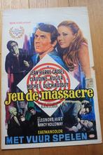 FILMPOSTER     JEU DE MASSACRE    1967, Verzamelen, Film en Tv, Gebruikt, Ophalen of Verzenden, Film, Poster