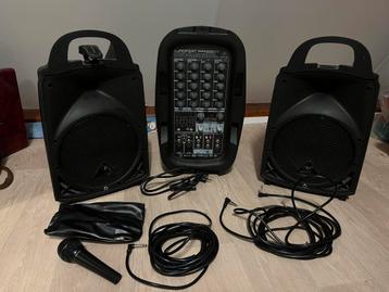 Behringer Europort PPA500BT - Versterker, boxen en microfoon beschikbaar voor biedingen