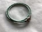 Pandora mintgroene leren armband 590705clg, Verzenden, Nieuw, Groen, Leer