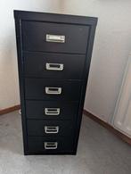 Leuk vintage archief, zwart ladekastje., Ophalen, Minder dan 50 cm, Zo goed als nieuw, Minder dan 100 cm