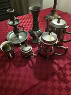 Mooie tinnen dingetjes en setje van 2 kannetje suikerpot en, Antiek en Kunst, Ophalen of Verzenden