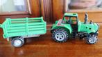Groene tractor met kar / aanhanger, Kinderen en Baby's, Speelgoed | Speelgoedvoertuigen, Ophalen of Verzenden, Zo goed als nieuw