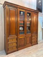 Vitrinekast notariskast engels bureau set, Antiek en Kunst, Ophalen