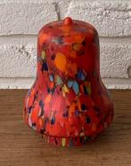 Vintage glazen lampenkap rood Art Deco, Rond, Ophalen of Verzenden, Zo goed als nieuw, Minder dan 25 cm