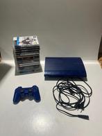 PlayStation 3 SuperSlim Azurite Blue + Games & Controller, Spelcomputers en Games, Met games, Super Slim, Ophalen of Verzenden