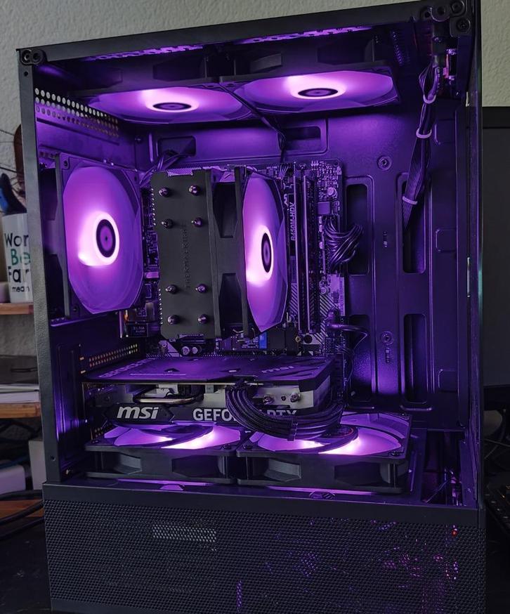 RGB GAME PC RYZEN 7 **4060 TI**, Computers en Software, Desktop Pc's, Zo goed als nieuw, 3 tot 4 Ghz, SSD, 16 GB, Met videokaart