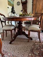 Antieke eettafel 110cm rond, Antiek en Kunst, Ophalen