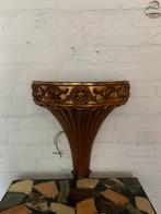 Vintage barok wandlamp kunststof goud, Ophalen, Gebruikt, Kunststof, Barok