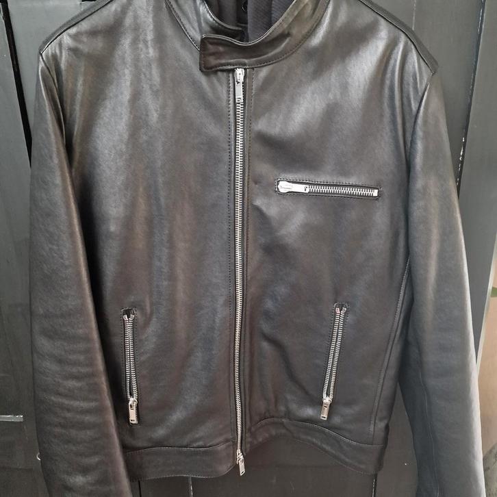 Schitterende leren jacket Dondup SUPER STAAT.!!!!, Kleding | Heren, Jassen | Winter, Zo goed als nieuw, Maat 52/54 (L), Bruin