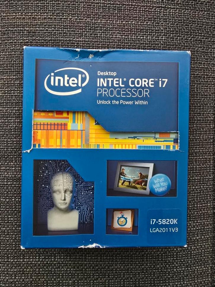 Intel Core i7 5820K 3,3GHZ, LGA2011v3 NIEUW en OVP, Computers en Software, Processors, Nieuw, Ophalen of Verzenden
