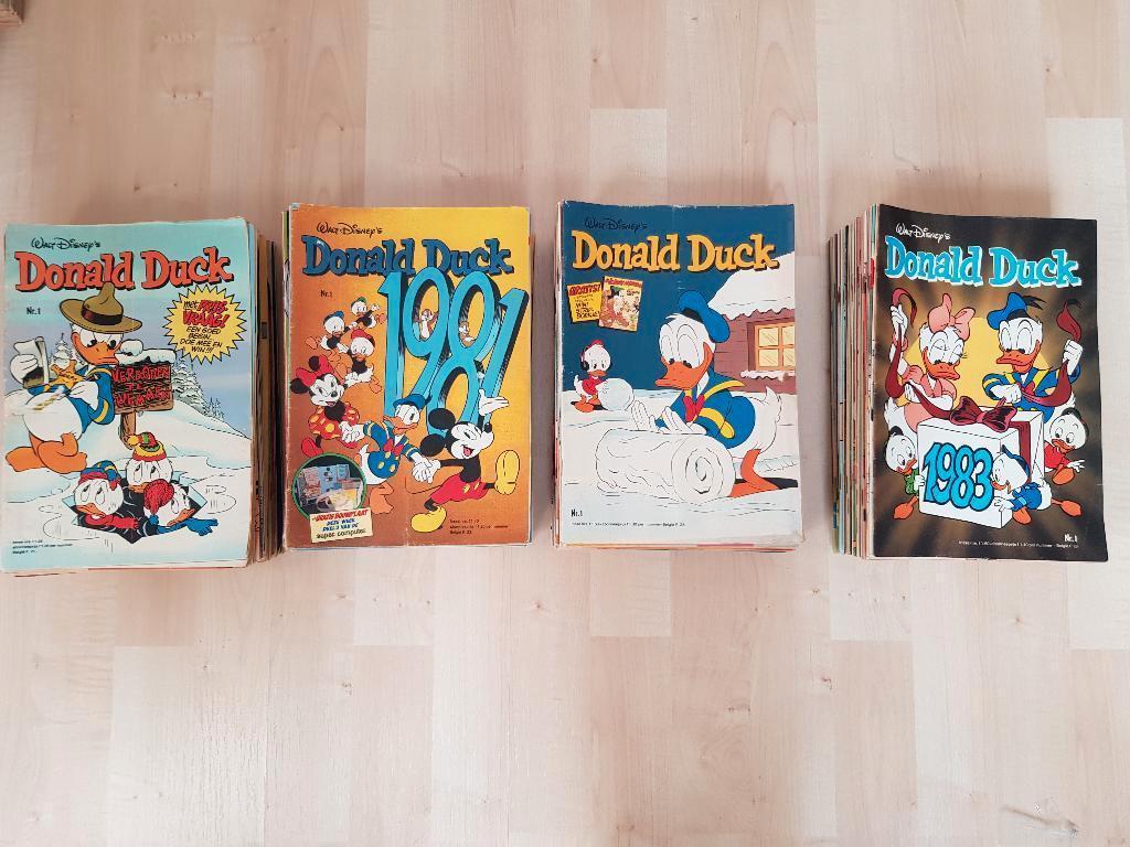 Donald Duck – 4 jaargangen 1980 - 1983, Boeken, Gelezen, Complete serie of reeks, Ophalen of Verzenden, Donald Duck