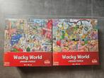 2x Wacky World puzzel (1000 stuks), Ophalen of Verzenden, 500 t/m 1500 stukjes, Zo goed als nieuw, Legpuzzel