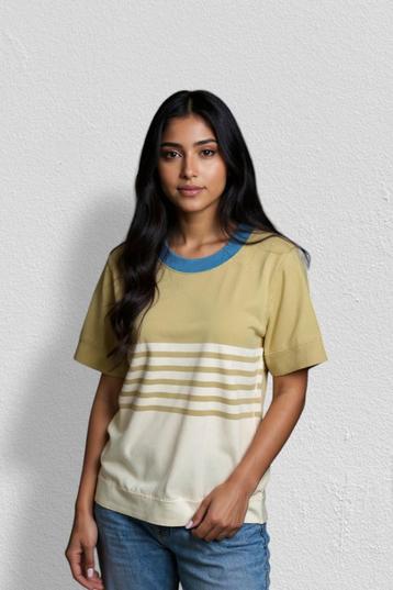 COS – Colorful Beige-Turquoise Multicolored Top – S 👜👠 beschikbaar voor biedingen