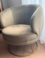 PTMD fauteuil/stoel green velvet, Ophalen, Zo goed als nieuw, 75 tot 100 cm, 50 tot 75 cm