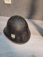 Wo2 Nederlandse m34 helm Duits TeNo doorgebruikt, Verzamelen, Militaria | Tweede Wereldoorlog, Nederland, Ophalen of Verzenden