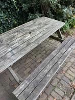 Picknicktafel, Tuin en Terras, Picknicktafels, Ophalen, Gebruikt, Rechthoekig, Hout
