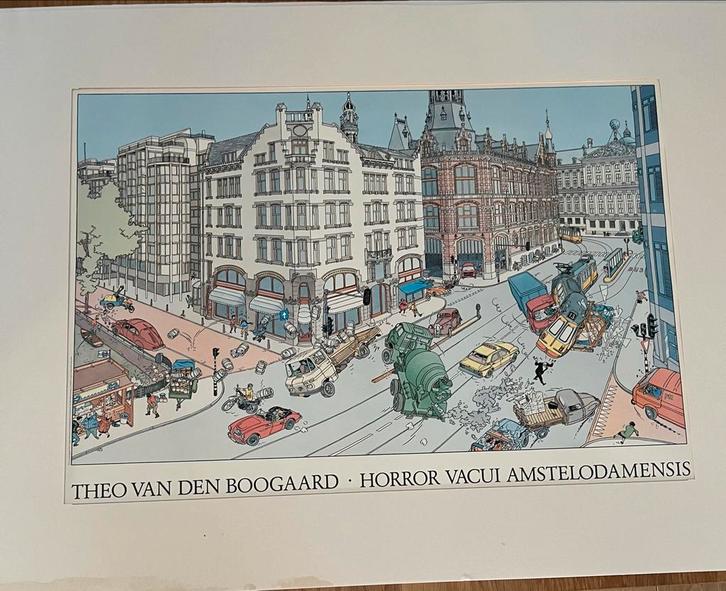 Theo van den Boogaard - Horror Vacui Amstelodamensis, Antiek en Kunst, Kunst | Tekeningen en Foto's, Ophalen