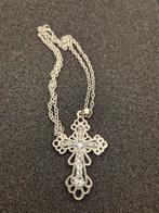 Kruis Ketting met Strass - 2, Overige materialen, Met strass, Nieuw, Ophalen of Verzenden