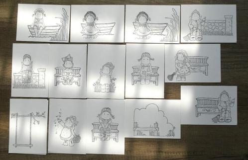 209 stuks mooie Stempel afdrukjes van Magnolia afbeeldingen, Hobby en Vrije tijd, Stempelen, Nieuw, Overige typen, Ophalen of Verzenden