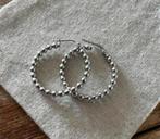 Zilveren oorbellen balletjes 27mm  nieuw, Ophalen of Verzenden, Nieuw, Zilver, Zilver
