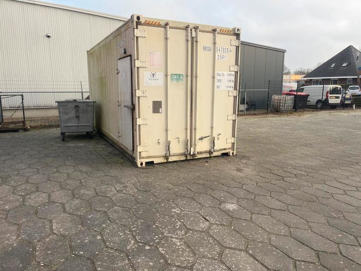 Koelcontainer te koop met vlakke vloer en extra deur, Zakelijke goederen, Machines en Bouw | Keten en Containers, Ophalen