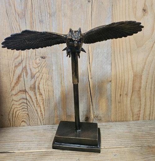 VLIEGENDE UIL / bronzen beeld, Tuin en Terras, Tuinstekers, Nieuw, Ophalen of Verzenden
