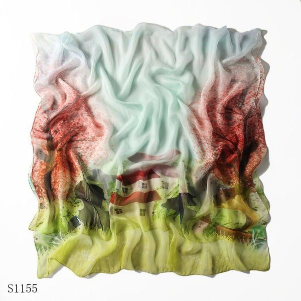 100% zijden sjaal, Kleding | Dames, Mutsen, Sjaals en Handschoenen, Nieuw, Sjaal, Ophalen of Verzenden