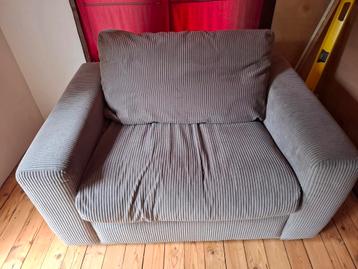 Gratis Love Seat - Grijze Relaxfauteuil
