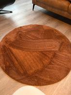 Bruine vloerkleed 120cm rond, Ophalen, Gebruikt, 100 tot 150 cm, Rond
