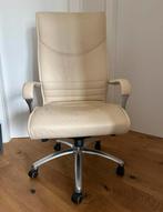 Frezza Pulchra Executive design stoelen. Leer en aluminium, Ophalen, Gebruikt, Beige