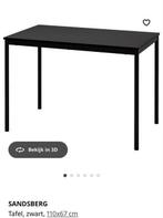 IKEA Tarendo/Sandsberg Eettafel Zwart, Huis en Inrichting, Tafels | Eettafels, Ophalen, Gebruikt, 100 tot 150 cm, 50 tot 100 cm