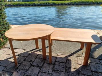 salontafel 2 delig,hout beschikbaar voor biedingen
