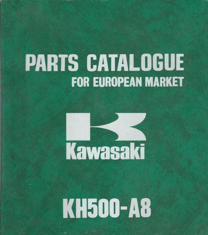 Kawasaki KH500 A8 parts list (7105z), Motoren, Handleidingen en Instructieboekjes, Kawasaki, Ophalen of Verzenden