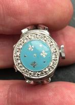 Vintage Bucherer roestvrij stalen handopwind dames ring horl, Sieraden, Tassen en Uiterlijk, Antieke sieraden, Ophalen, Overige materialen
