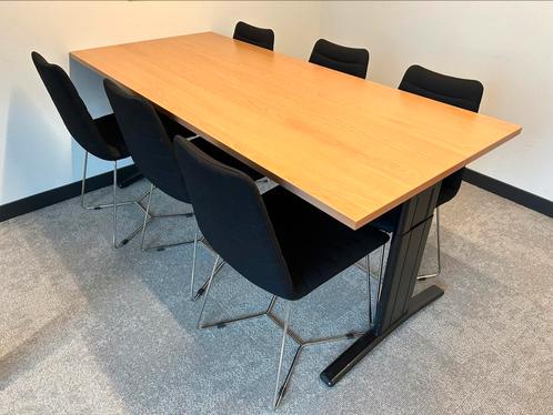 Bureau tafel alleen met wit onderstel geen zwart, Huis en Inrichting, Bureaus, Zo goed als nieuw, In hoogte verstelbaar, Ophalen