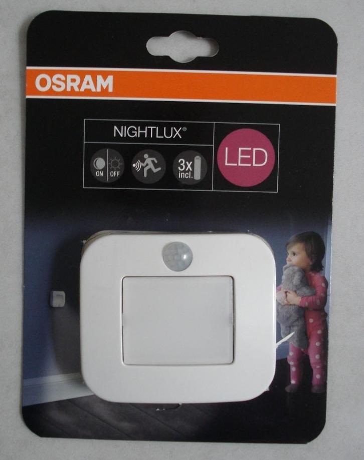 Nachtlampje Osram automatisch en beweging sensor op batterij, Huis en Inrichting, Lampen | Overige, Zo goed als nieuw, Ophalen of Verzenden