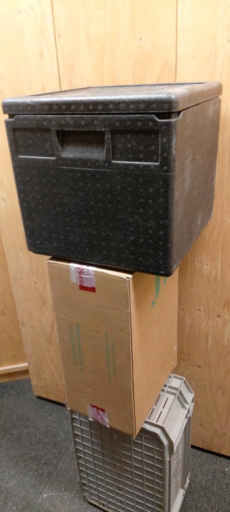 6x Thermische Stapelboxen - 41x41x24cm, Doe-het-zelf en Verbouw, Kratten en Dozen, Zo goed als nieuw, Overige typen, Minder dan 50 cm