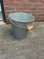 Zinken emmer 27x27cm, Ophalen, Zo goed als nieuw, Zink, Met handgreep