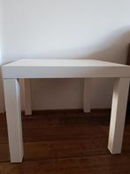 Tafeltje wit, Huis en Inrichting, Ophalen, Gebruikt, 50 tot 100 cm, Vierkant