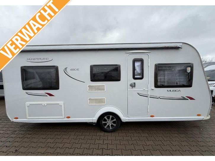 LMC Musica 490 E Mover Luifel Fietsendr, Caravans en Kamperen, Caravans, Bedrijf, tot en met 4, 1250 - 1500 kg, Rondzit, LMC en Münsterland