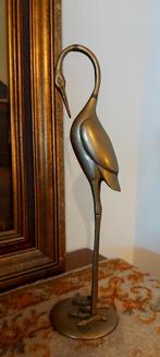 Prachtige! oude messing kraanvogel, Ophalen of Verzenden