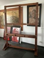 Grote demontabele schildersezel van tropisch hardhout, Ophalen, Gebruikt, Ezel