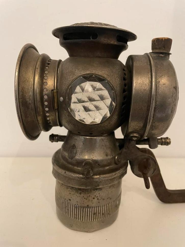 Antieke fietslamp | Solar | C.M. Hall Co Wisconsin | 1896, Fietsen en Brommers, Fietsaccessoires | Fietsverlichting, Voorlicht
