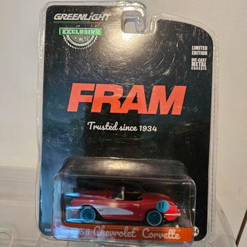 Greenlight 1958 Chevrolet Corvette FRAM beschikbaar voor biedingen
