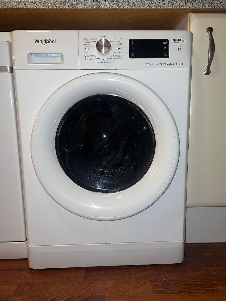 Whirlpool wasdroger, Witgoed en Apparatuur, Wasdrogers, Gebruikt, Condens, Voorlader, 6 tot 8 kg, 85 tot 90 cm, Ophalen