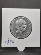 1 gulden 1854 koning Willem III, Postzegels en Munten, Munten | Nederland, 1 gulden, Koning Willem III, Zilver, Ophalen of Verzenden